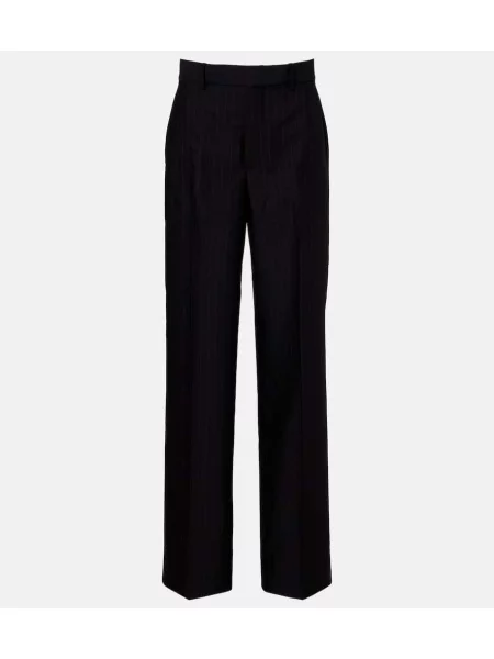 Volnene hlače Gucci črna