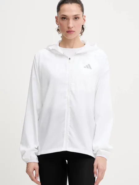 Adidas Performance jachetă de alergare Run Essentials de tranzitie alb