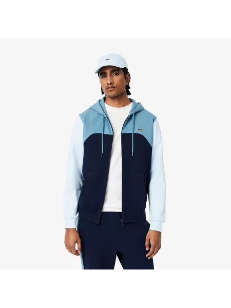 Lacoste толстовка чоловіча Colorblock блакитна
