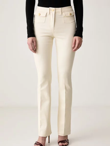 Marciano by Guess jeansy flare ALBA beżowe