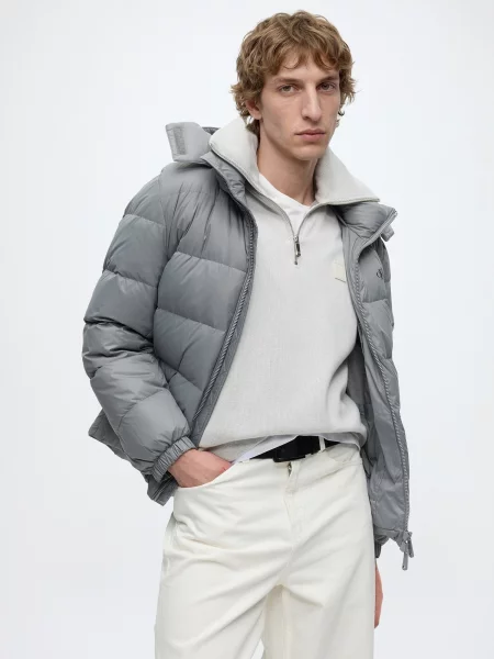 Calvin Klein Jeans Zimná bunda sivá
