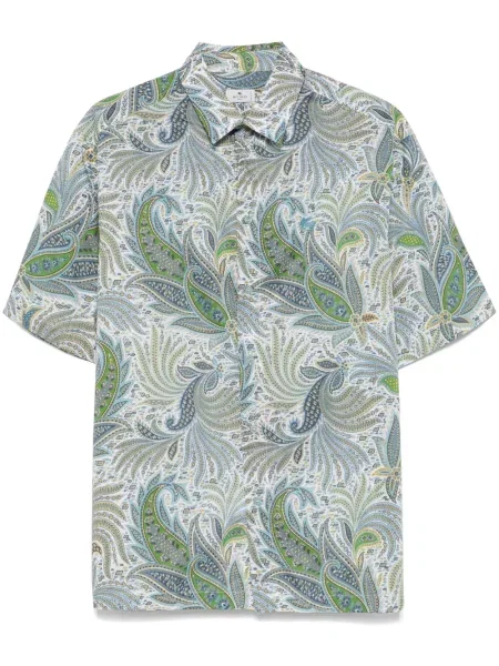 Cămașă Etro cu imagine cu model paisley alb