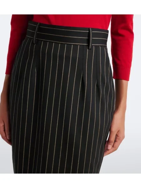 Fustă tip creion Dolce&gabbana de lână negru