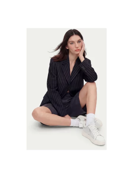 Sneakersy Voile Blanche skórzane białe