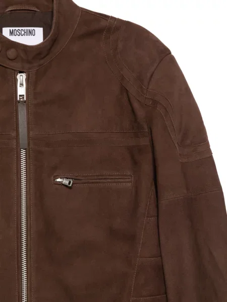 Geacă Moschino biker maro