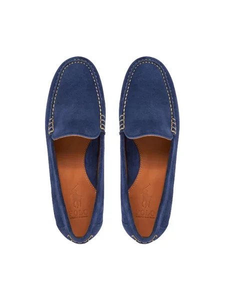 POLO RALPH LAUREN Mocasini MERTON | piele întoarsă albastru