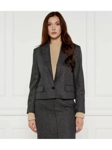 Ba&sh Sacou ACCEPT cu adaos de lână gri