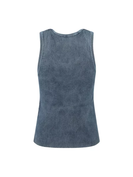 Top Diesel koronkowy na ramiączkach niebieski