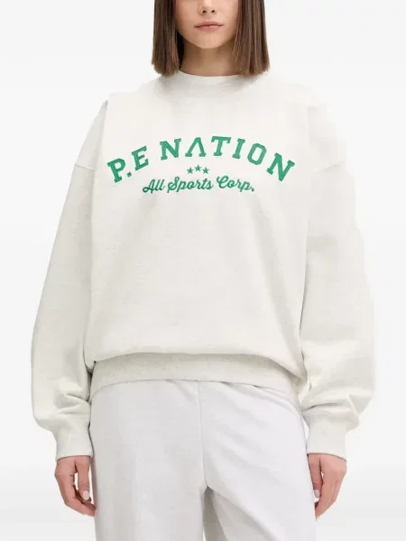 Hanorac P.e Nation cu broderie gri