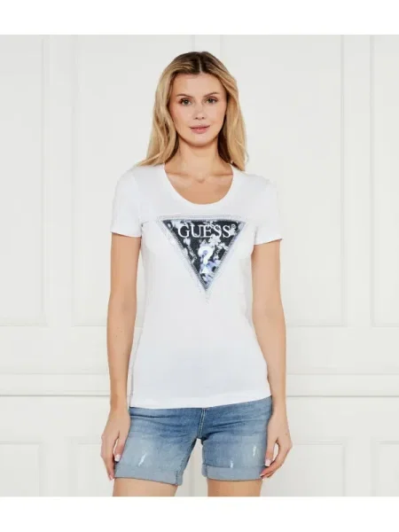 GUESS Póló | Regular Fit fehér