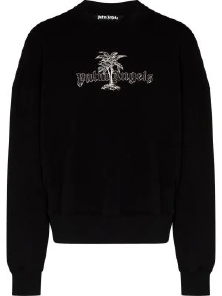 Hanorac Palm Angels cu broderie negru