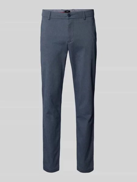 Spodnie materiałowe o kroju slim fit z z tyłu model ‘Brody’ Cinque niebieskie