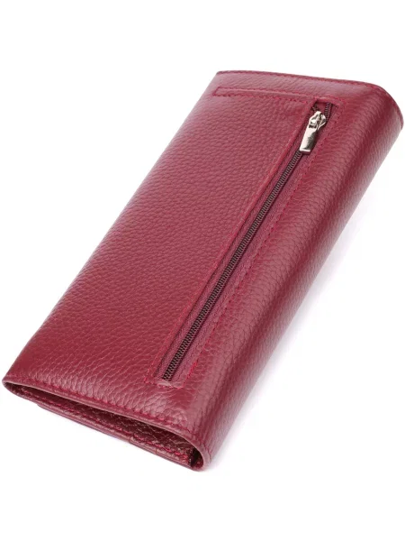 Кожаный кошелек St Leather Accessories бордовый