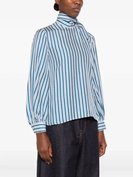 Μπλούζα Max Mara με φιόγκο μπλε