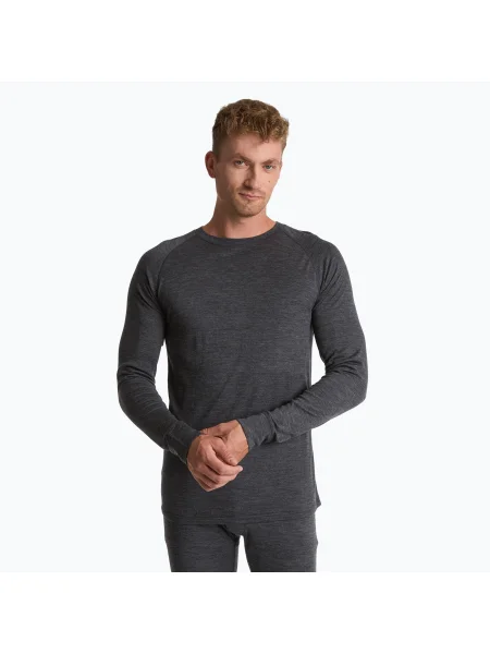 Termo mikina WOOLCANO MERINO gray šedá