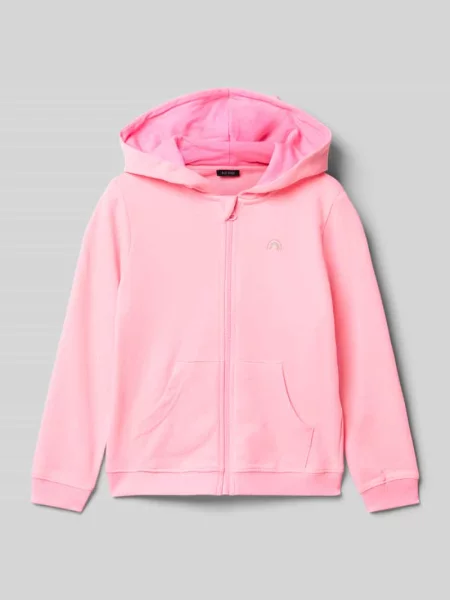 Bluza rozpinana z kapturem Blue Seven różowa