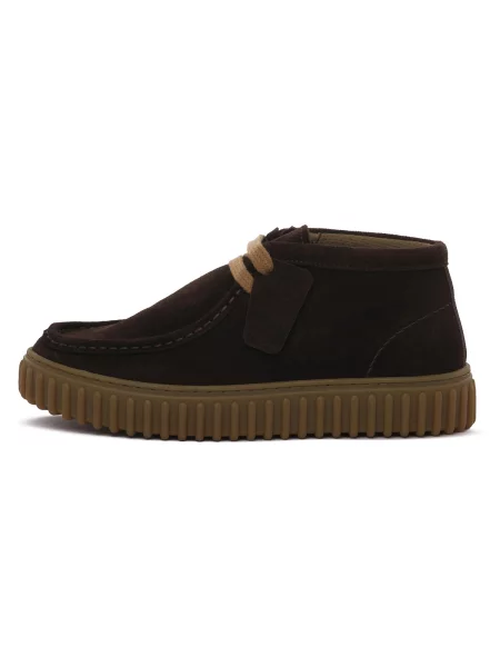 Pantofi Step din piele de căprioară maro