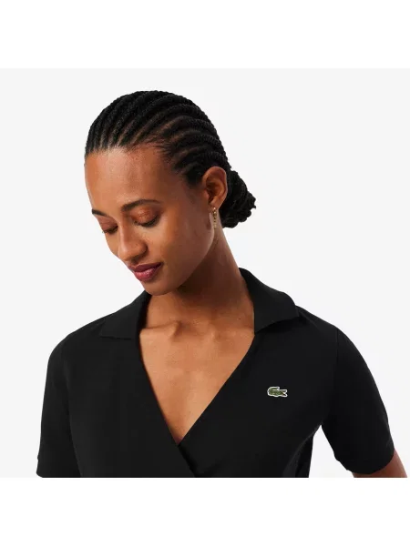 Поло Lacoste черное