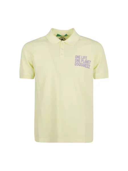 Koszulka polo Dsquared2 żółta