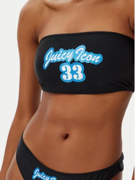 Juicy Couture Bikini Icon Bandeau črna