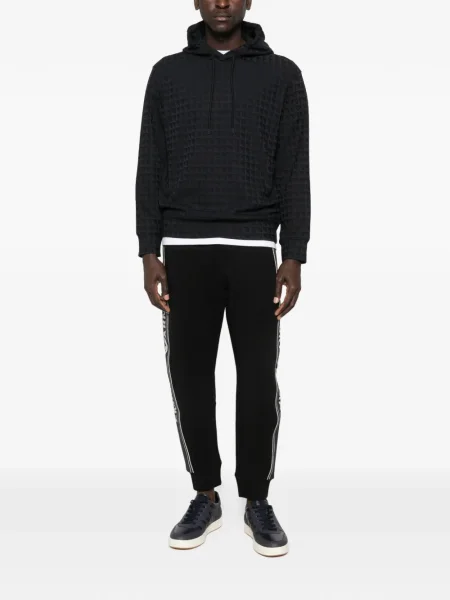 Hanorac cu glugă Emporio Armani negru