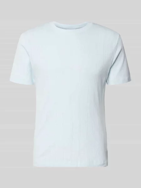 T-shirt z żakardowej dzianiny z okrągłym dekoltem Lindbergh