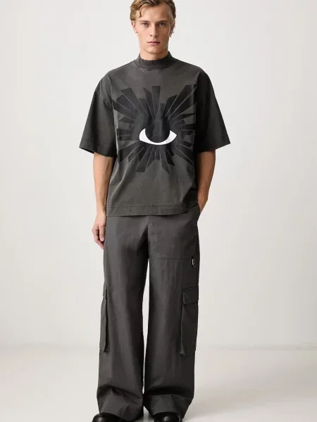 Pantaloni HELIOT EMIL Pulsar Cargo Dark Grey M gri