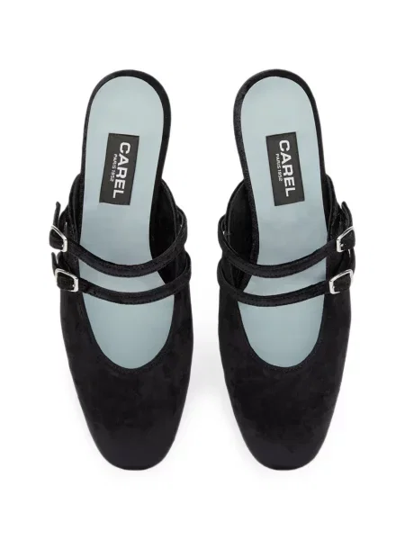 Papuci tip mules Carel Paris negru