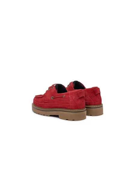 Nizki čevlji Tommy Jeans Tjw Archive Low Boat Shoe rdeča