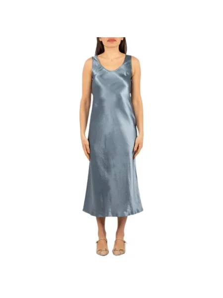 Sukienka midi Max Mara Studio do kolan garniturowa niebieska