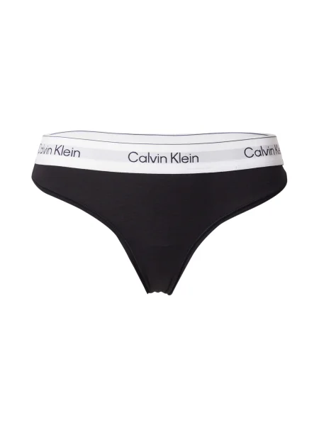 Calvin Klein Underwear Tanga / alb negru