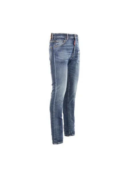 Jeansy Dsquared2 typu teddy niebieskie