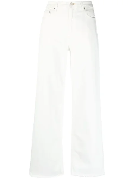 Proste jeansy Won Hundred z wysoką talią białe