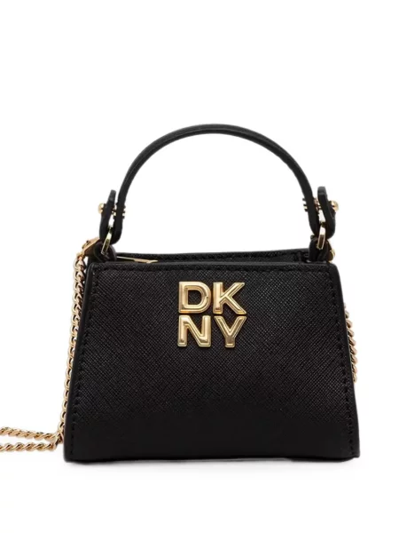Geanta crossbody Dkny cu autograf negru