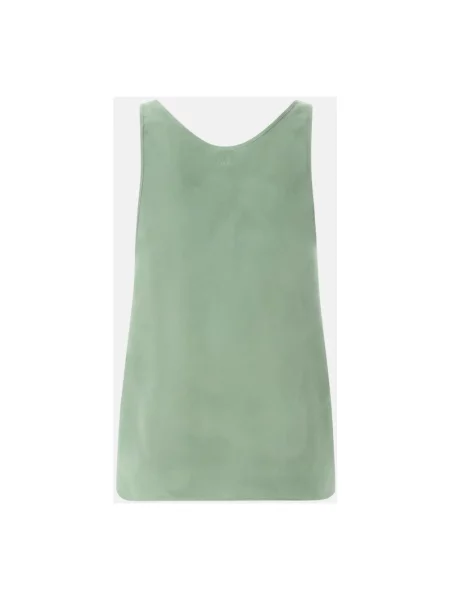 Lniany top Pinko zielony
