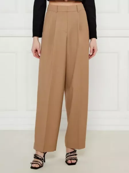 Michael Kors Pantaloni | flare fit cu adaos de lână bej