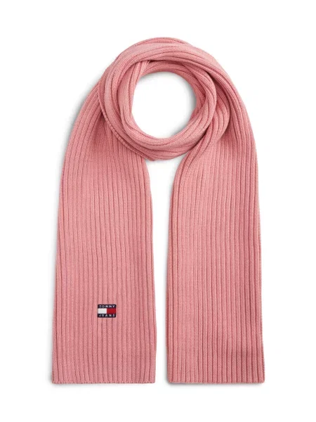 Tommy Jeans Fular HERITAGE deschis roz