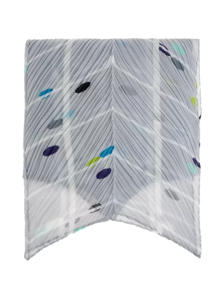 Fular Pleats Please Issey Miyake plisat gri