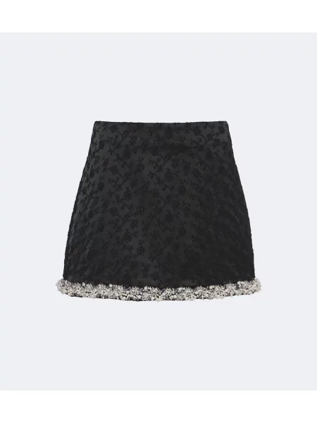 Fustă Simkhai cu model floral negru