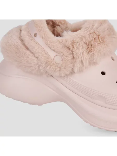 Crocs papuci de casă Bae Lined Clog roz