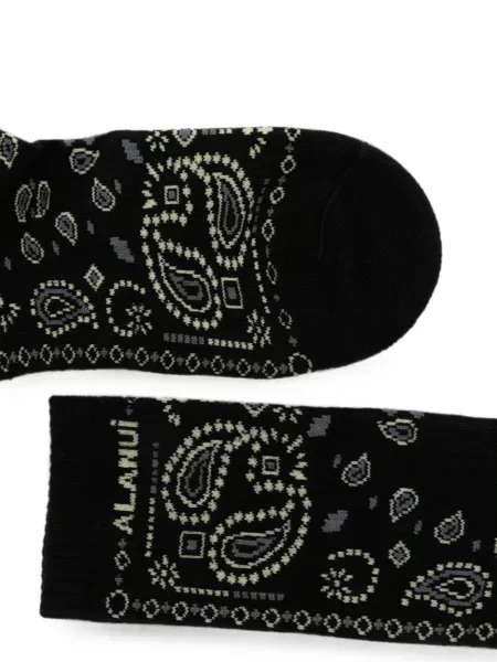 Șosete Alanui cu model paisley negru