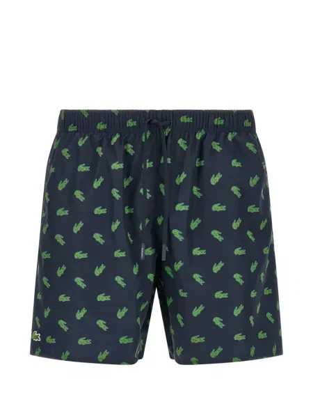 Slip de baie Lacoste cu imagine cu cordon albastru