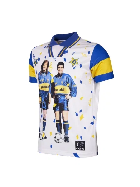 Koszulka Piłkarska Dla Dorosły Maradona x COPA Oficjalna Bootleg biała