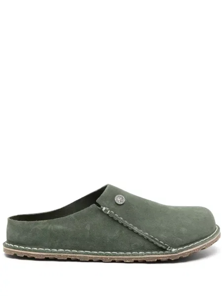 Papuci de casă Birkenstock din piele de căprioară