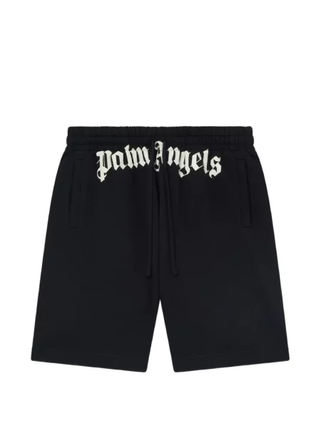 Pantaloni scurți Palm Angels cu imagine cu cordon negru