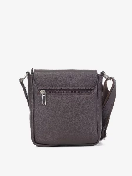 Кожаная сумка через плечо Inbag коричневая