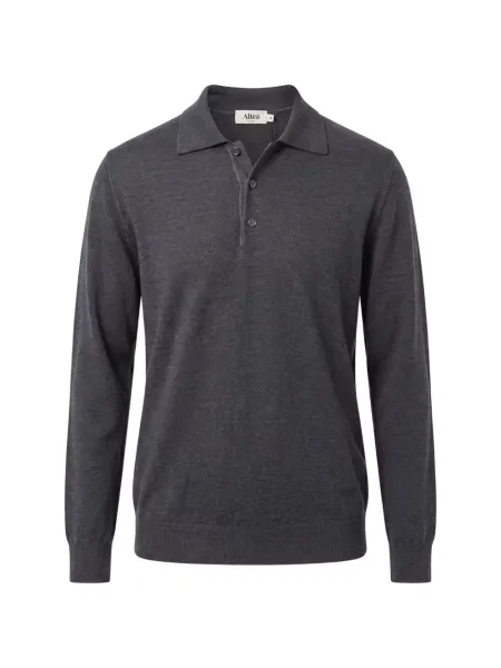 Gulerat tricou polo Altea gri
