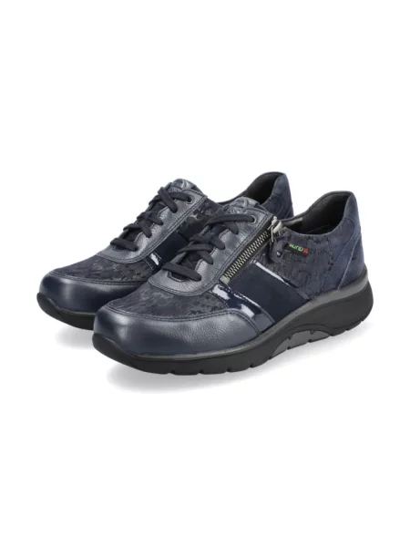 Sneakersy Mephisto zamszowe eleganckie niebieskie
