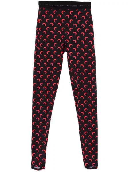 Leggings Marine Serre din jerseu negru