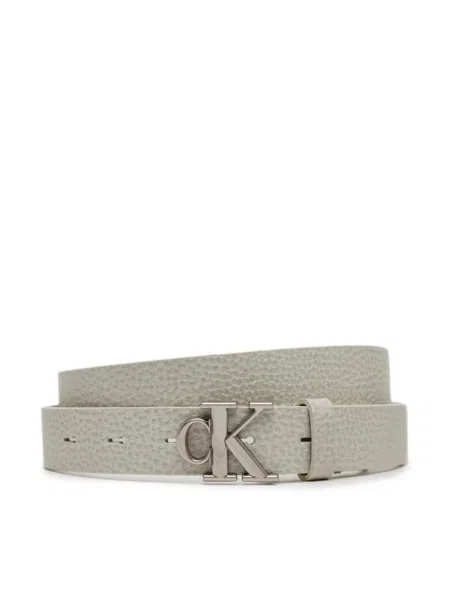 Calvin Klein Jeans de Damă Monogram Placque Buckle alb